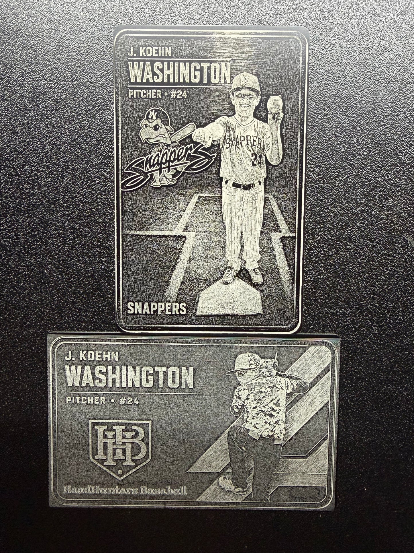 Personalized baseball cards